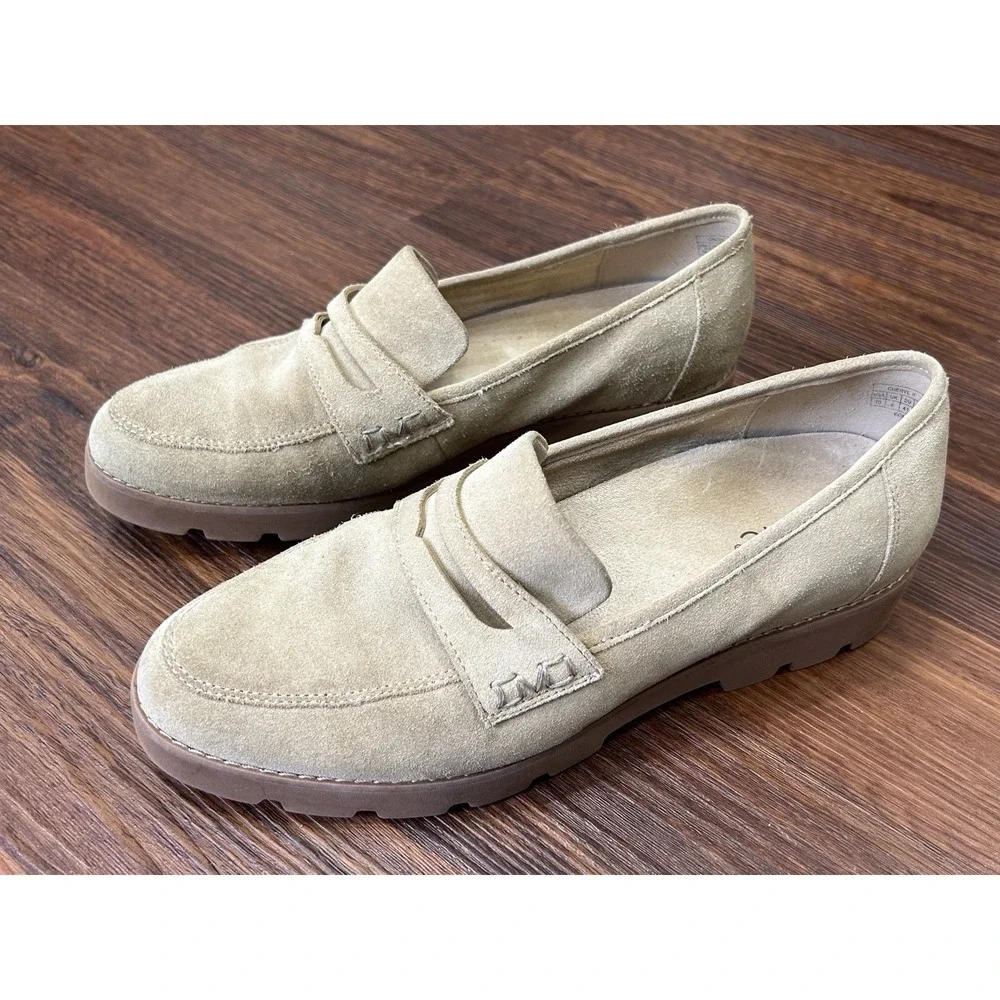 Vionic Cheryl II Women's Size 10 Sand Suede Arch Support Loafers